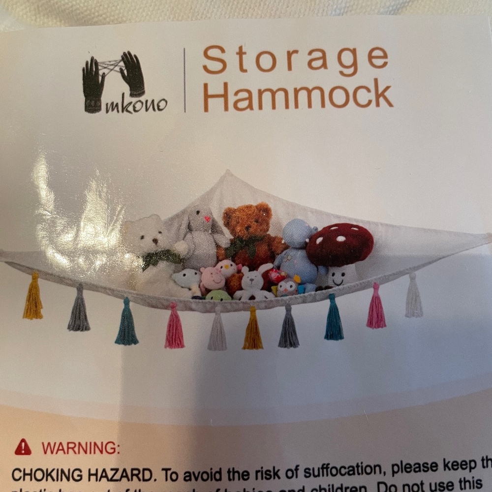 Storage Hammock with Tassel Design